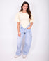 Corset tee yellow