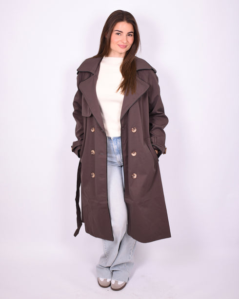 fall trenchcoat brown