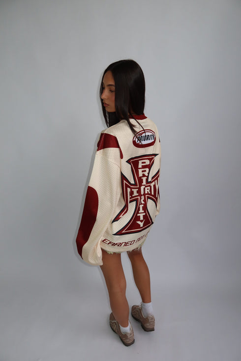 priority jersey longsleeve bordeaux