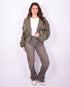 Bomber trenchcoat army green
