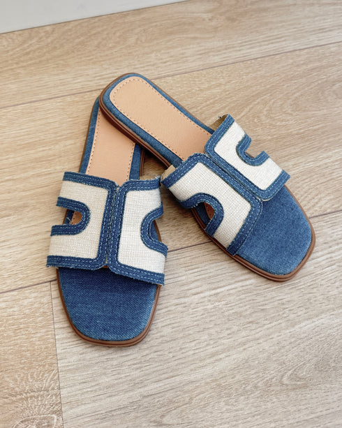 Lily slides denim