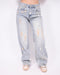 Paint wide leg jeans