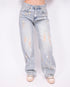 Paint wide leg jeans