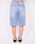 foldover stretch jort blue