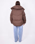 puffer coat brown