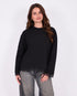 Lace split longsleeve black