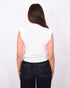 sequin spencer top white