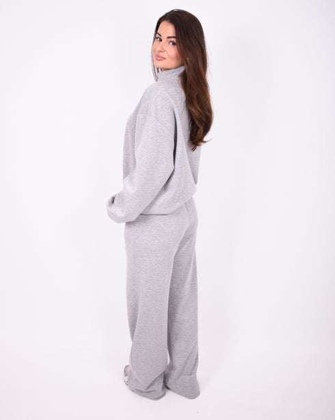 Wide leg jogger light grey