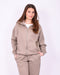 Redefined zip up hoodie taupe