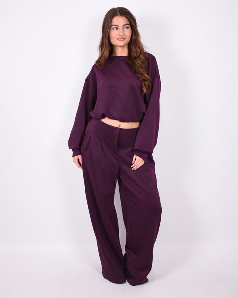 lounge set burgundy