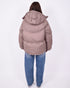puffer coat taupe