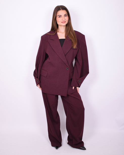 stretch pantalon bordeaux