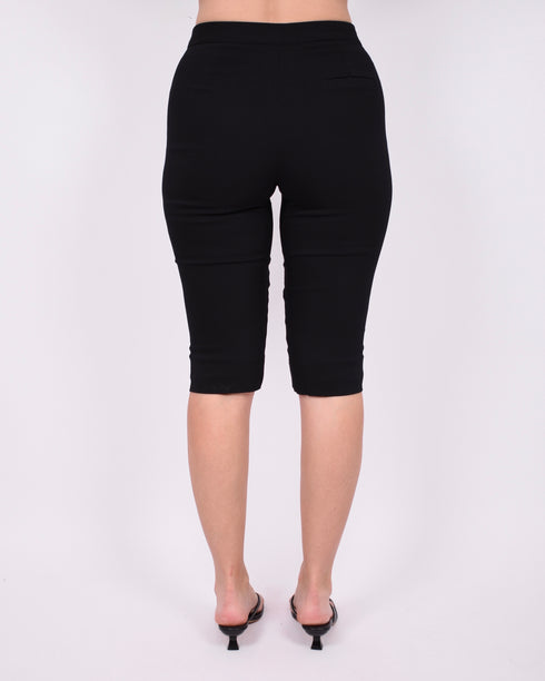 stretch capri black