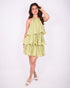 Ruffle dress green