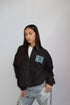 priority monogram windjacket black/blue