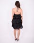 ruffle dress black