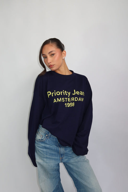 priority amsterdam longsleeve navy