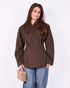 wool blazer brown