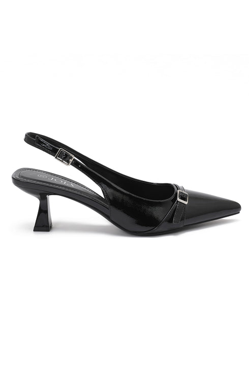 Buckle heels black