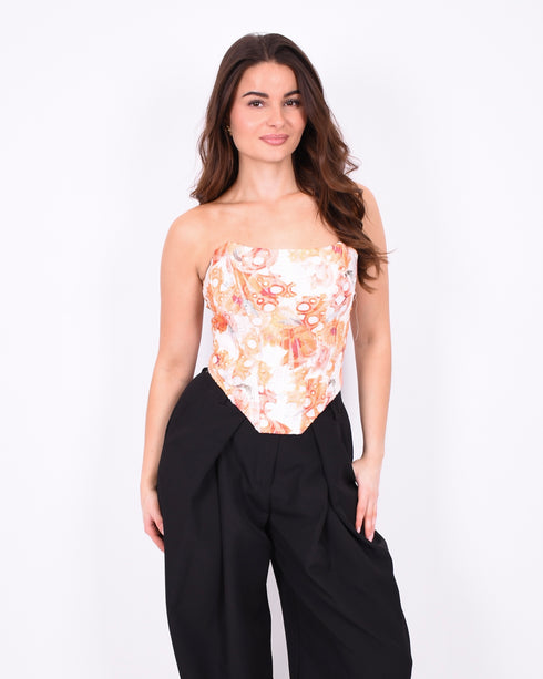 Kylie Corset top orange