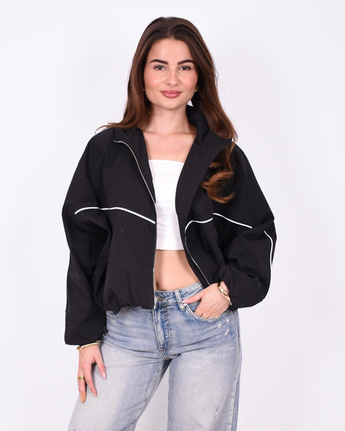 Windbreaker jacket black