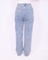 lace up stretch jeans blue
