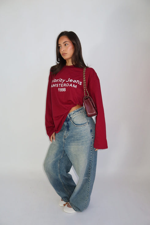 Priority Amsterdam longsleeve bordeaux