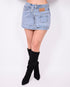 Loé denim skirt light blue