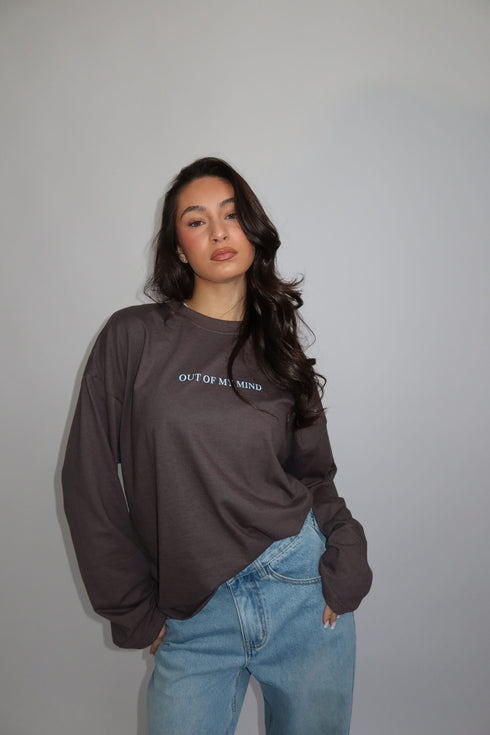 Priority ‘mind’ longsleeve grey