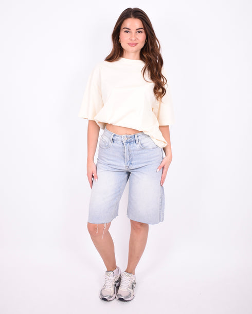 Stretch jort blue