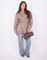 wool blazer taupe