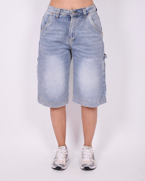 carpenter stretch jort blue