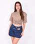 loé denim skirt dark blue