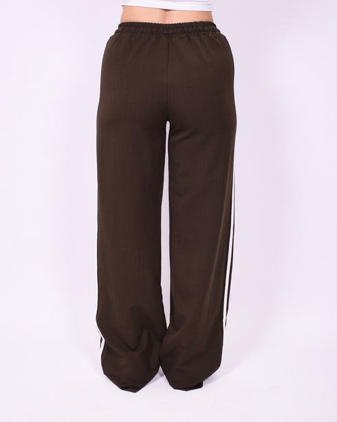 jacky striped pants brown
