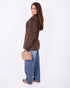 wool blazer brown