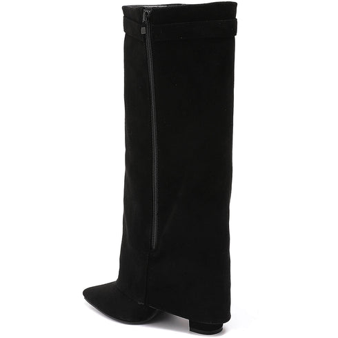 Suedine Maggy boots black