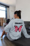 Priority butterfly longsleeve grey/pink