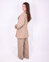 stretch pantalon beige