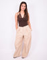 baggy Parachute pants beige