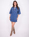Denim dress blue