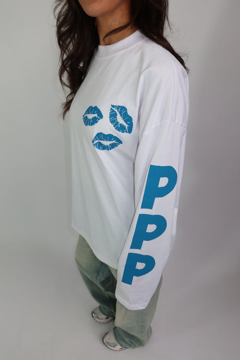 ppp longsleeve white/blue