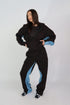 Priority denim tracksuit black