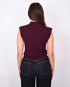 sequin spencer top bordeaux