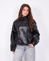 urban braided leather jacket black