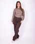 brown tall stretch jeans 3636-C