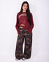 multi colored camo jeans