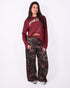 multi colored camo jeans