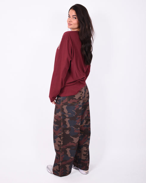 multi colored camo jeans