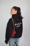 Priority destroyed hoodie black