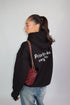 Priority destroyed hoodie black